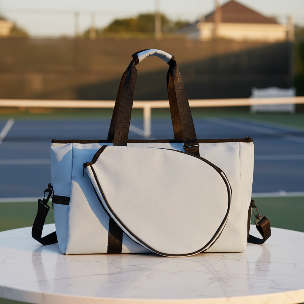 Blue Pickleball Tote Bag